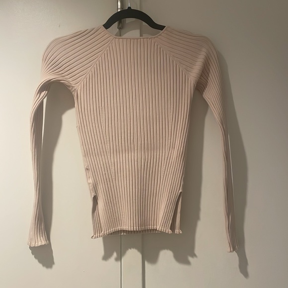 NWOT Jonathan SIMKHAI Sammy Traveling Rib Bustier Long-Sleeve T-Shirt - Picture 10 of 14